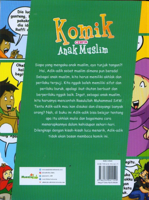 Cover Belakang Buku Komik Cerita Anak MusliM