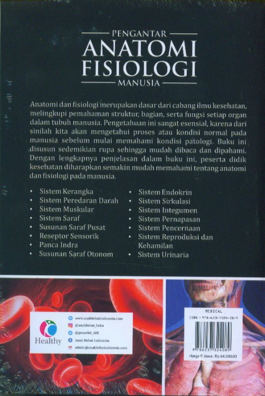 Cover Belakang Buku Pengantar Anatomi Fisiologi Manusia