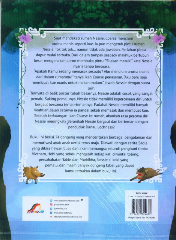 Cover Belakang Buku Kumpulan Fabel Motivasi Untuk Anak