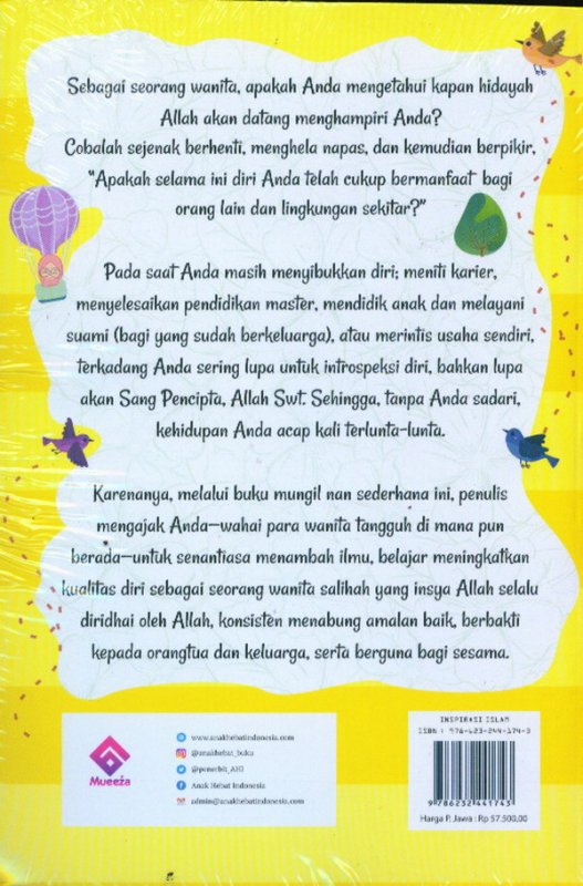 Cover Belakang Buku Let's Hijrah and then Salihah: Karena Hijrah Bukan Sekedar Tren Berhijab Mewah