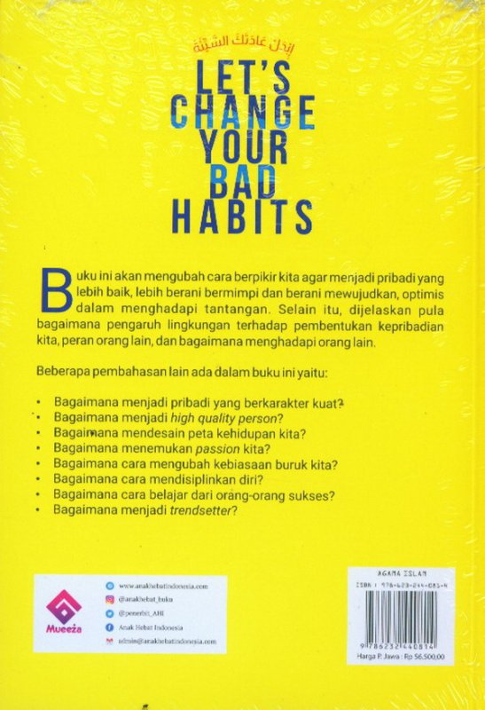 Cover Belakang Buku Let's Change Your Bad Habits