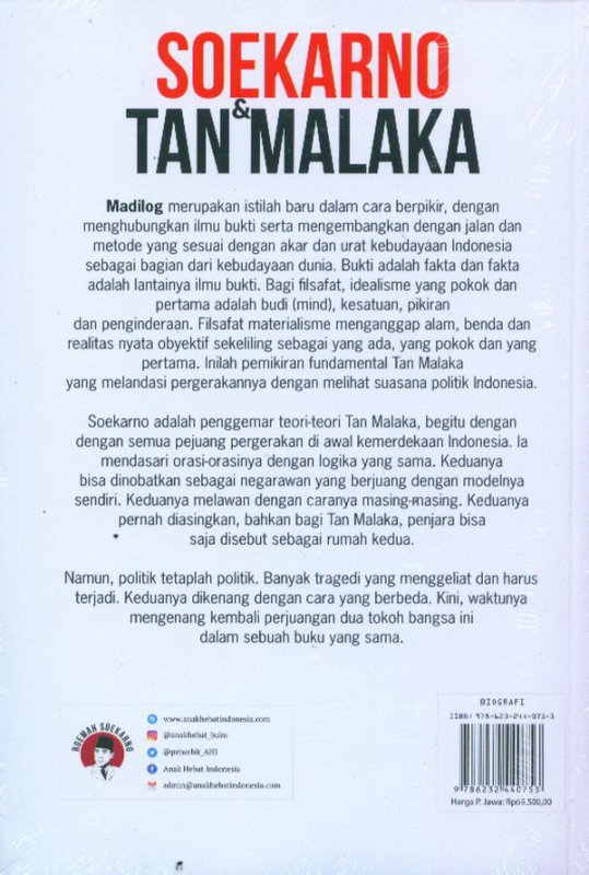 Cover Belakang Buku Soekarno & Tan Malaka: Negarawan Sejati Yang Pernah Diasingkan 
