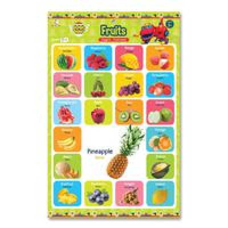Cover Buku Opredo Poster 2 In 1 Gogo Dino: Fruits And Vegetables