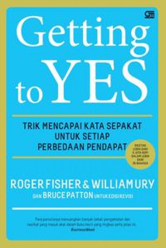 Cover Buku Getting To Yes (Cover Baru Isbn Lama)
