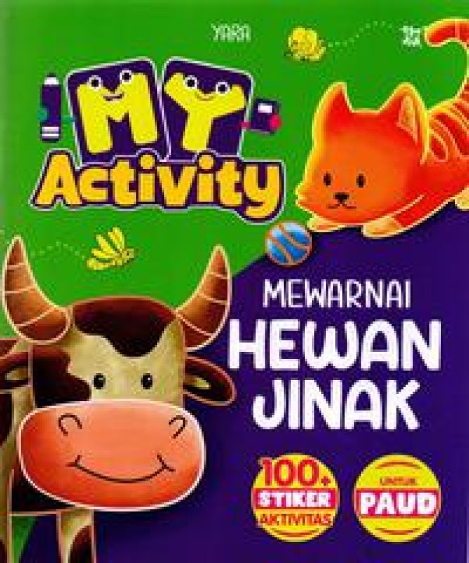 Cover Buku My Activity Mewarnai Hewan Jinak