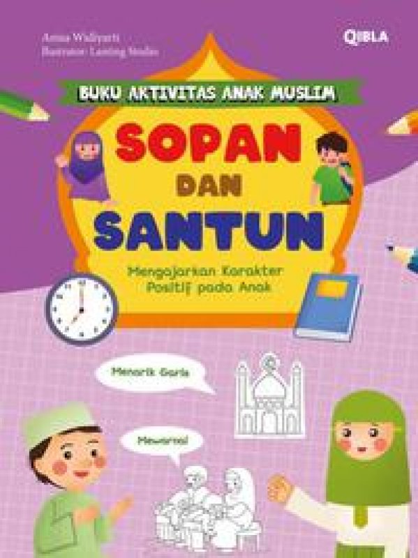 Cover Buku Buku Aktivitas Anak Muslim Sopan Dan Santun