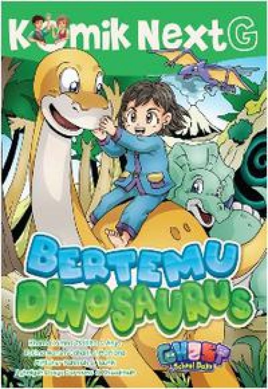 Cover Buku Komik Next G Bertemu Dinosaurus