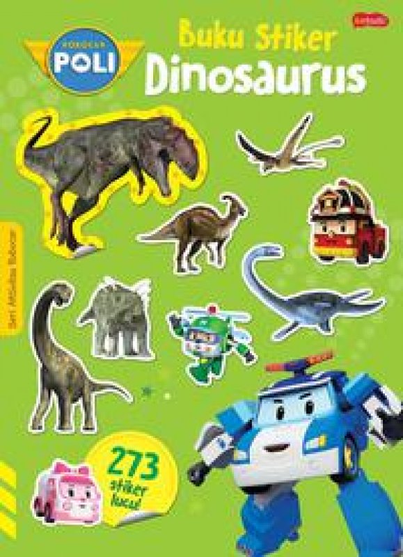 Cover Buku Robocar Poli : Buku Stiker Dinosaurus