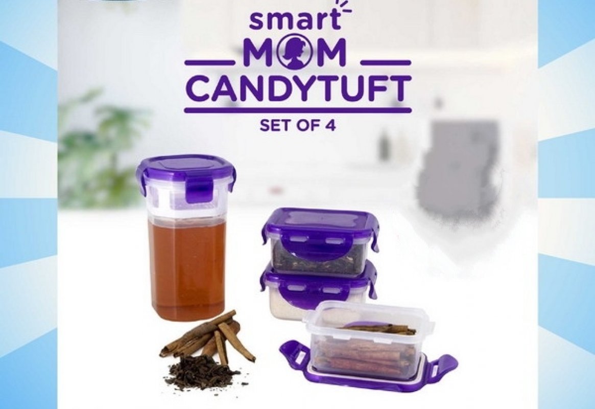 Cover Buku Smart Mom Candytuft Set Of 4: Tempat Penyimpanan Yang Aman Dan Anti Tumpah