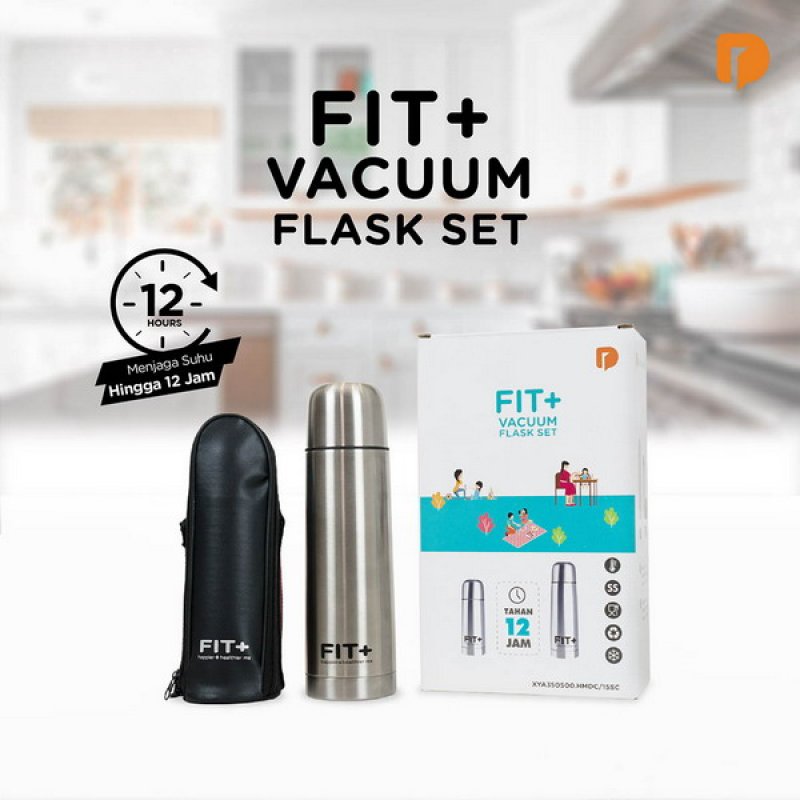 Cover Buku Fit + Vacuum Flask Set: Termos Kecil Simpel Mudah Dibawa Kemana Aja