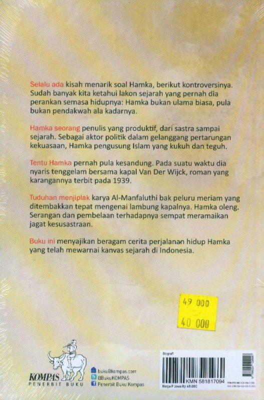 Cover Belakang Buku HAMKA Ulama Serba Bisa Dalam Sejarah Indonesia