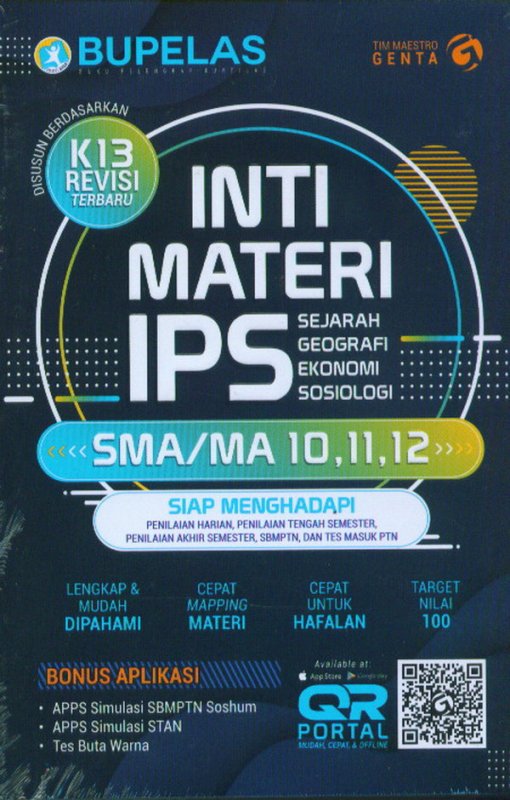 Cover Buku Inti Materi IPS SMA/MA Kelas 10,11,12