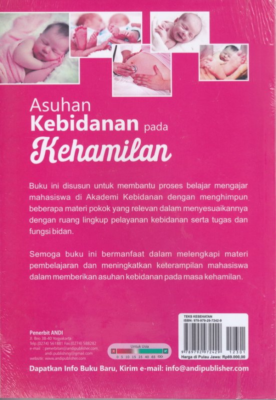 Cover Belakang Buku Asuhan kebidanan pada kehamilan ( cover baru )