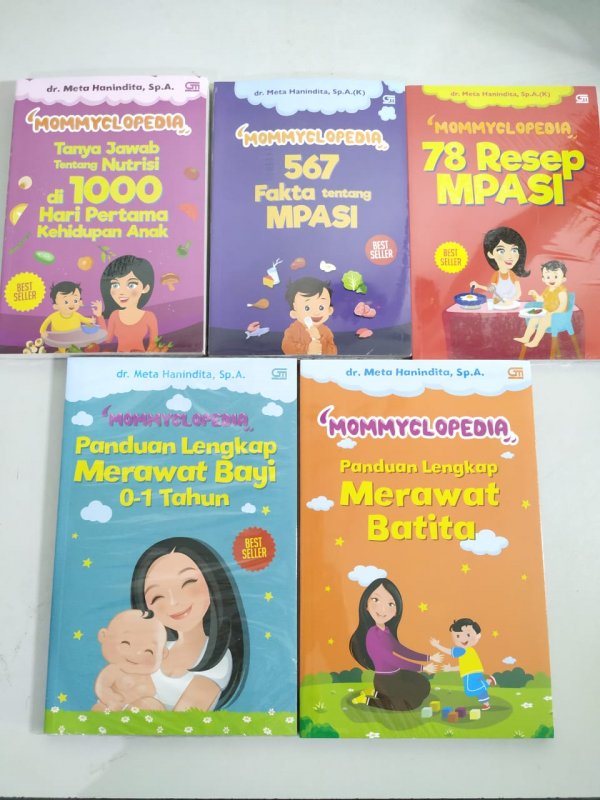 Cover Buku Paket 5 Buku Seri Mommyclopedia dr Meta