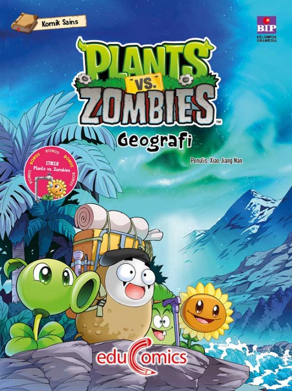 Cover Buku Educomics Plants Vs Zombies : Geografi