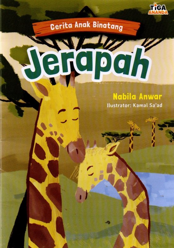 Cover Buku Cerita Anak Binatang : Jerapah