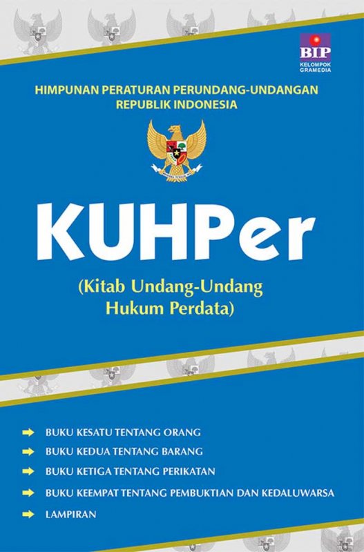 Cover Buku Kuhper (Kitab Undang-Undang Hukum Perdata)
