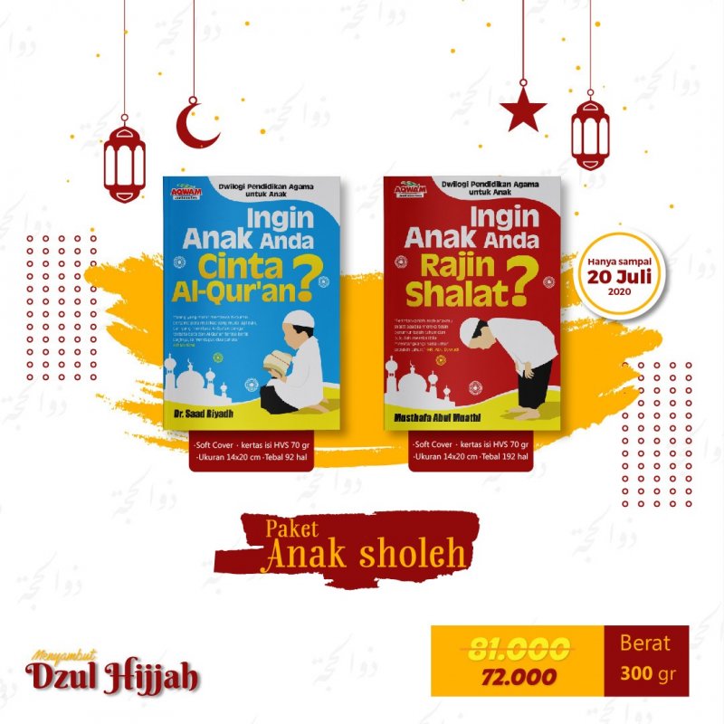 Cover Buku Paket Anak Sholeh