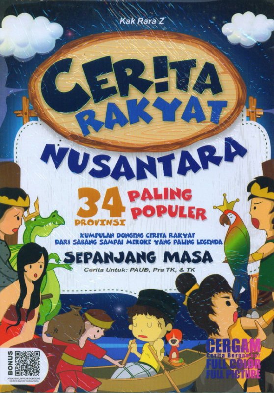 Cover Buku Cerita Rakyat Nusantara 34 provinsi paling populer