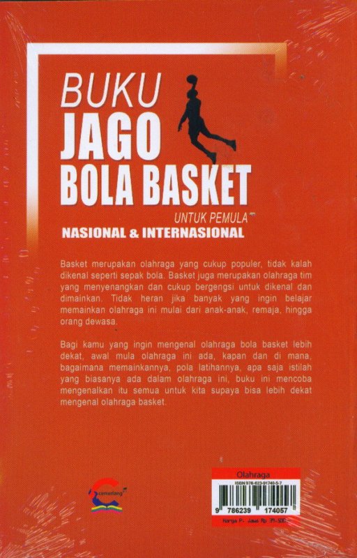Cover Belakang Buku Buku Jago Bola Basket Untuk Pemula