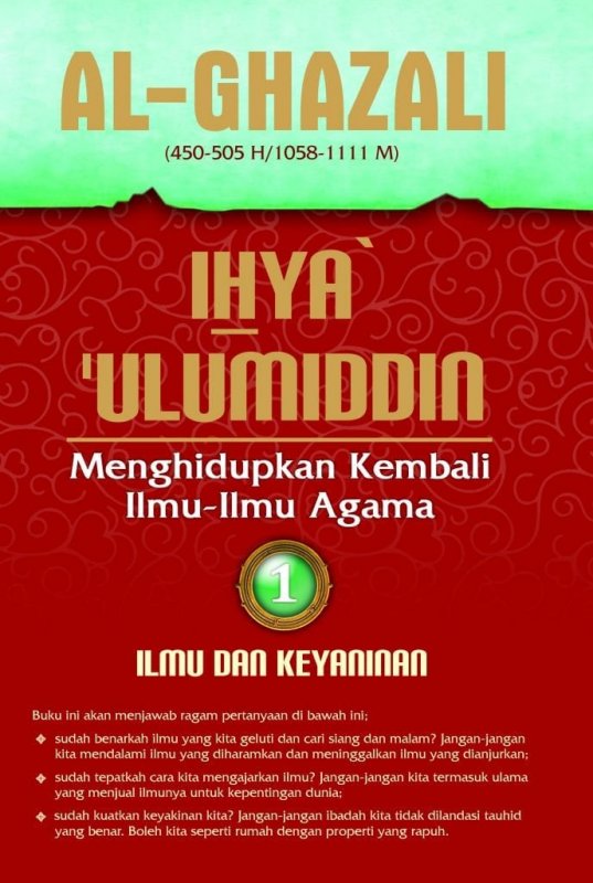 Cover Buku IHYA ULUMIDDIN #1 (Hard Cover)