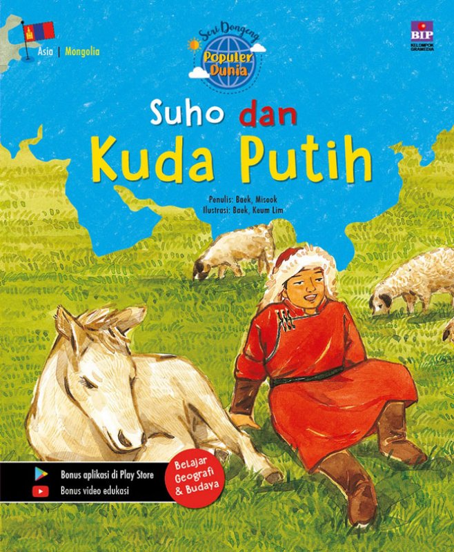 Cover Buku Seri Dongeng Populer Dunia: Suho dan Kuda Putih