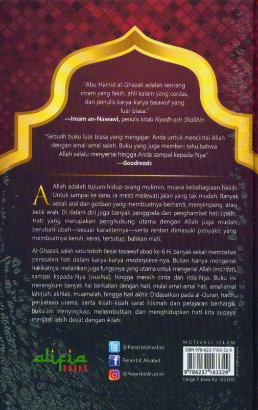 Cover Belakang Buku Mukasyafatul Qulub
