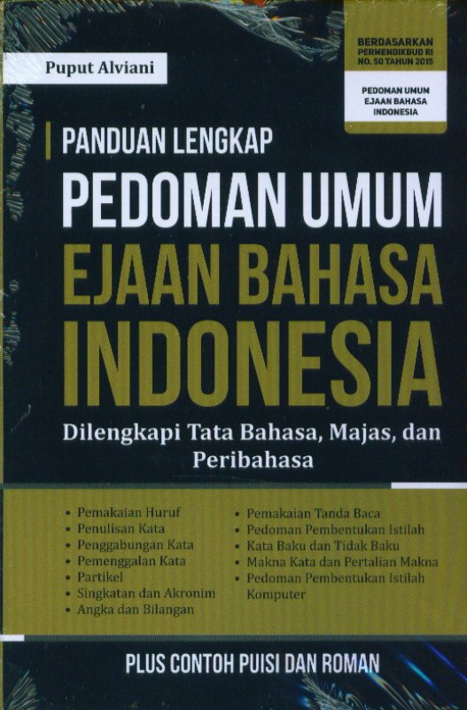 Cover Depan Buku Panduan Lengkap Pedoman Umum Ejaan Bahasa Indonesia