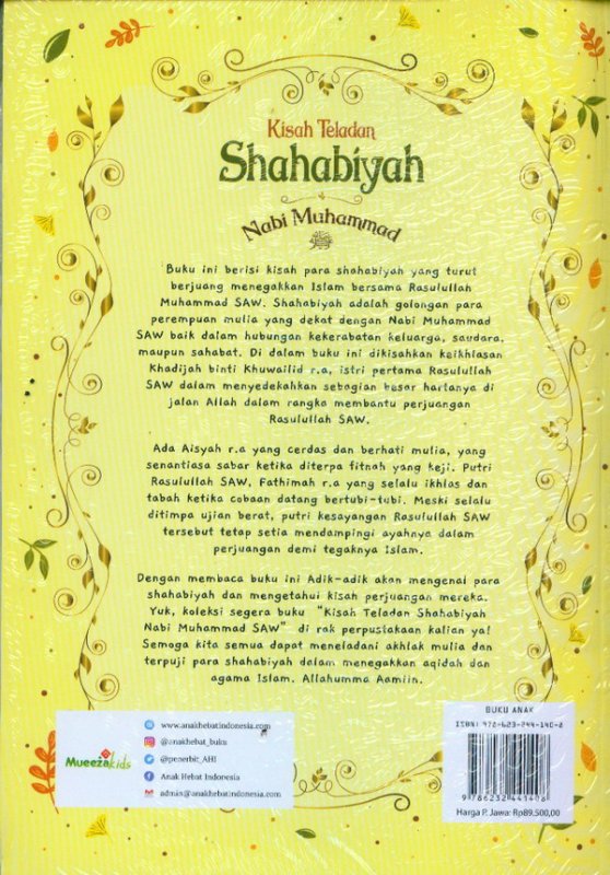 Cover Belakang Buku Kisah Teladan Shahabiyah Nabi Muhammad