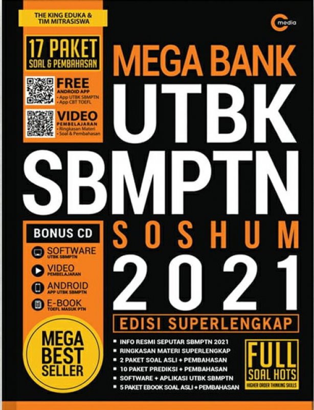 Cover Buku MEGA BANK UTBK SBMPTN SOSHUM 2021 (Edisi Super Lengkap)