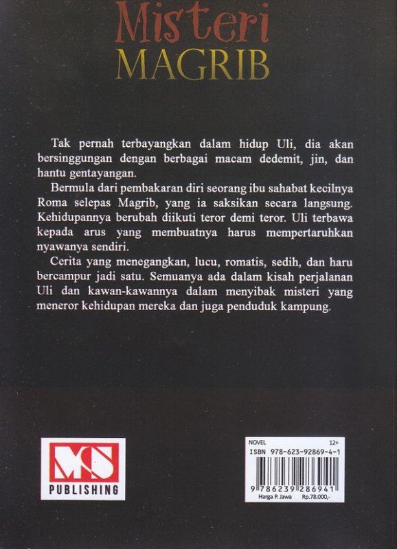 Cover Belakang Buku Misteri Magrib