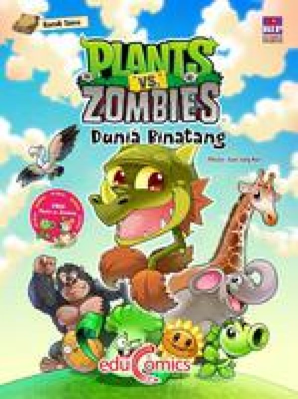 Cover Buku Educomics Plants VS Zombies: Dunia Binatang