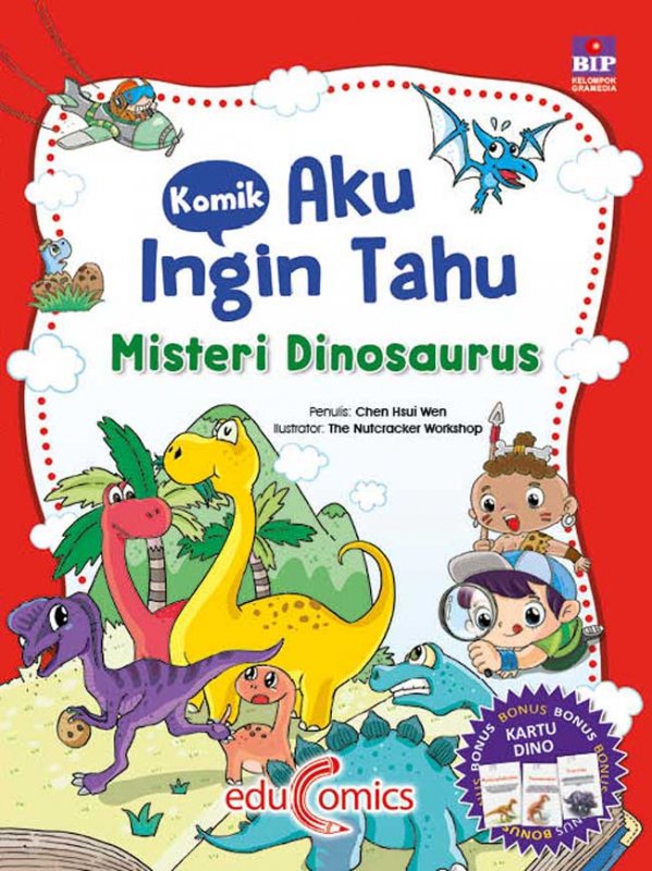 Cover Buku Komik Aku Ingin Tahu: Misteri Dinosaurus