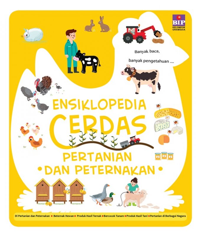 Cover Buku Ensiklopedia Cerdas : Pertanian dan Peternakan (pendidikan anak)