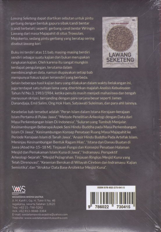 Cover Belakang Buku LAWANG SEKETENG. MENGEJA ARKEOLOGI ISLAM   