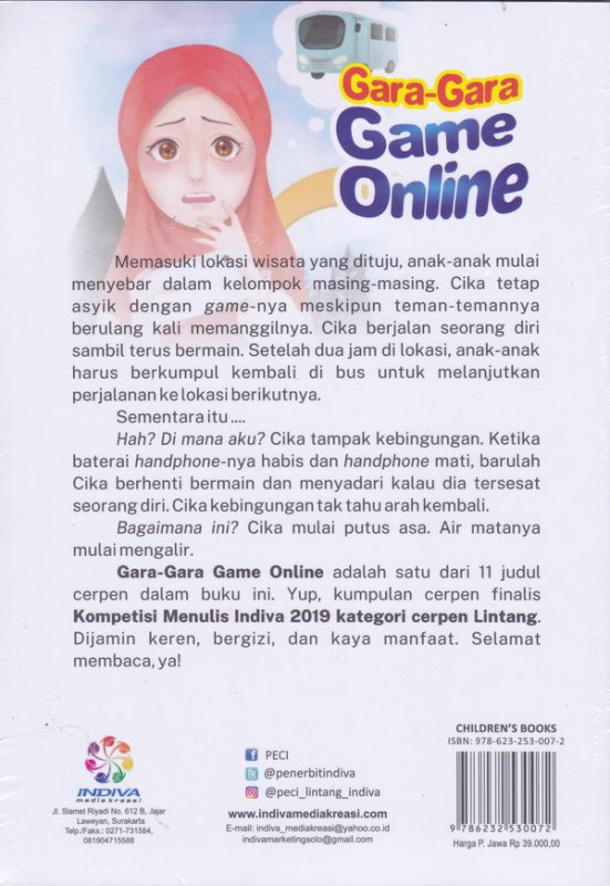 Cover Belakang Buku Gara-Gara Game Online (peci)