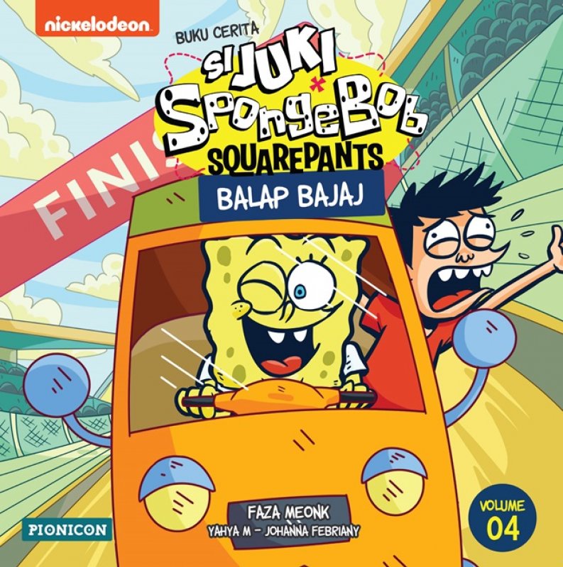 Cover Buku Juki-Spongebob: Balap Bajaj