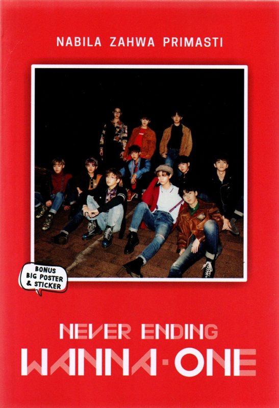 Cover Buku Never Ending Wanna One