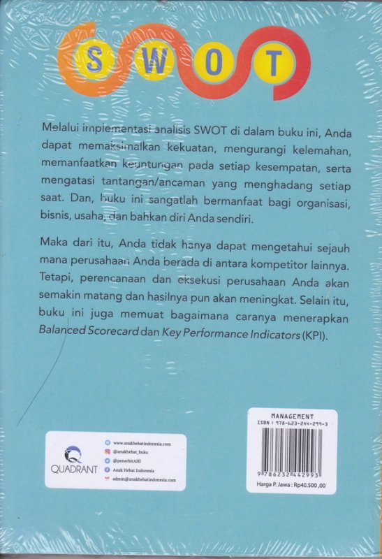 Cover Belakang Buku SWOT ANALYSIS ALIVE AND KICKING