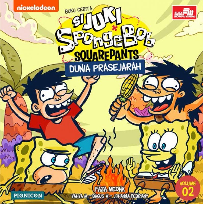 Cover Buku Juki-Spongebob: Dunia Prasejarah