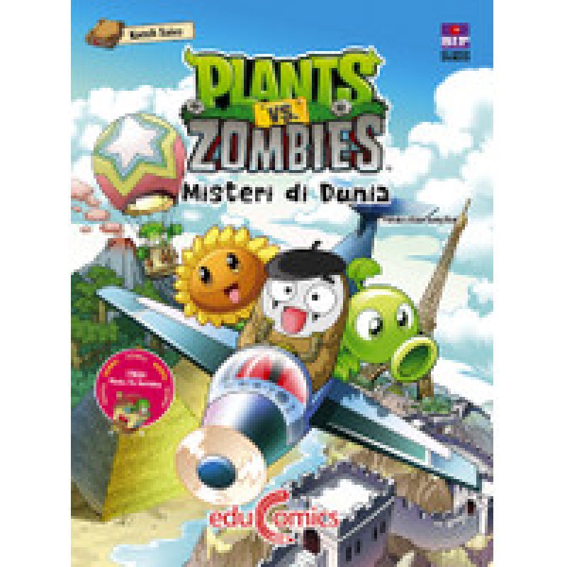 Cover Buku Educomics Plants VS Zombies : Misteri Di Dunia