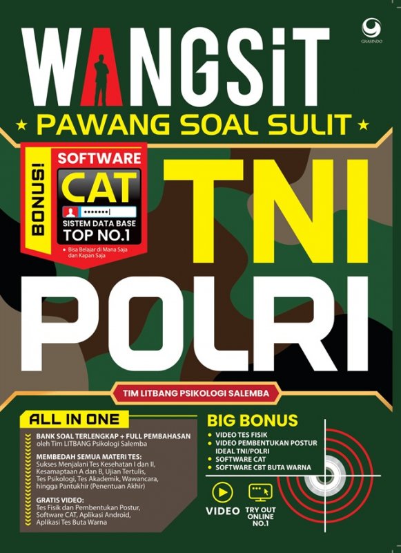 Cover Buku Wangsit Pawang Soal Sulit Tni Polri