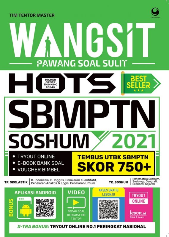 Cover Buku Wangsit (Pawang Soal Sulit) Hots Utbk Sbmptn Soshum 2021