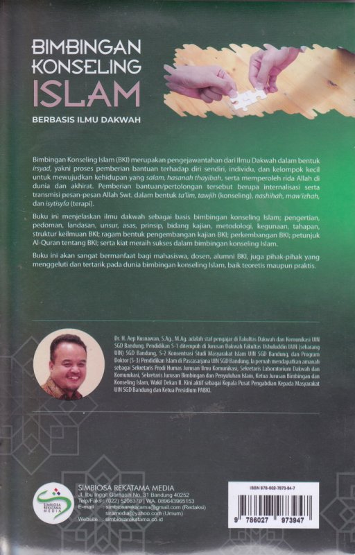 Cover Belakang Buku Bimbingan Konseling Islam ( BERBASIS ILMU DAKWAH ) 