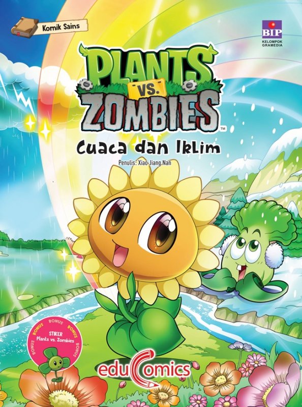 Cover Buku Educomics Plants Vs Zombies : Cuaca Dan Iklim