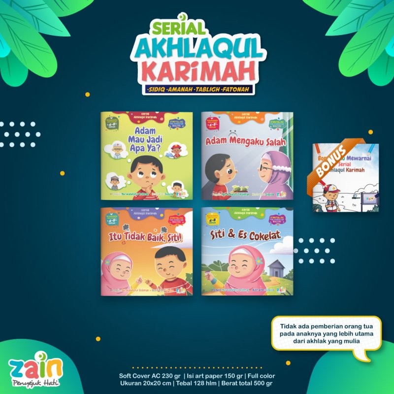 Cover Buku Serial Akhlaqul Karimah