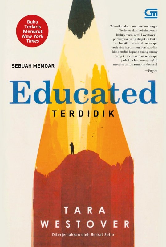 Cover Buku Terdidik (Educated) - Sebuah Memoar 