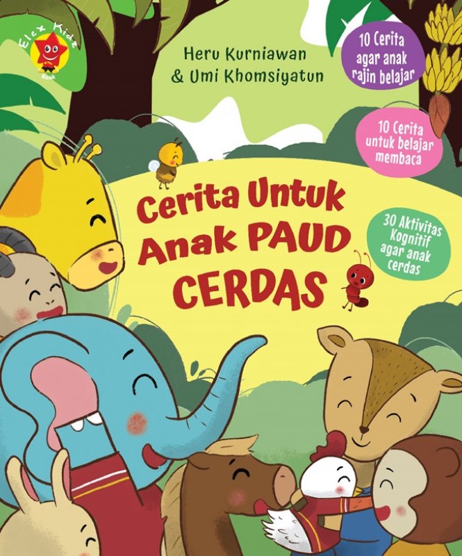 Cover Buku Cerita Untuk Anak Paud Cerdas