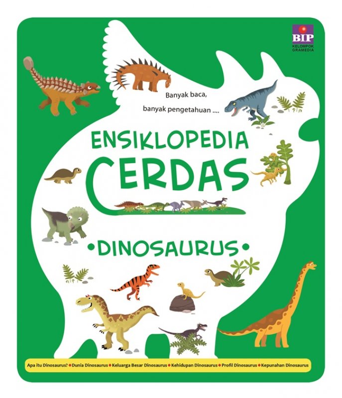 Cover Buku Ensiklopedia Cerdas : Dinosaurus 