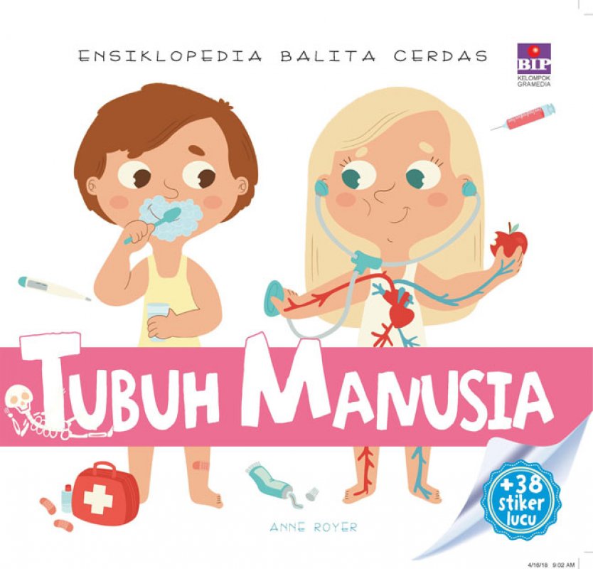 Cover Buku Ensiklopedia Balita Cerdas: Tubuh Manusia